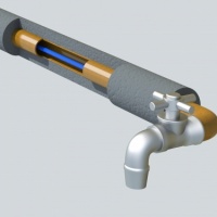 Саморегулирующийся греющий кабель SRL 15-2 CR внутрь трубы (15 Вт) экранированный - фото