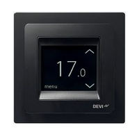 Терморегулятор для теплого пола Devireg Touch (черный) - фото